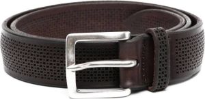 Orciani laser-cut leather belt Bruin