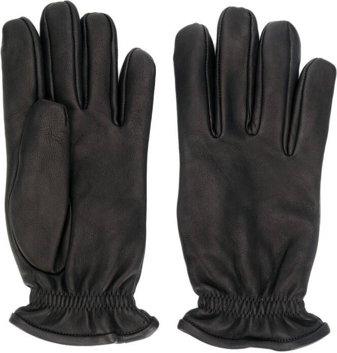 Orciani Leren handschoenen Zwart