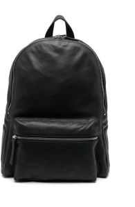 Orciani nubuck leather backpack Zwart
