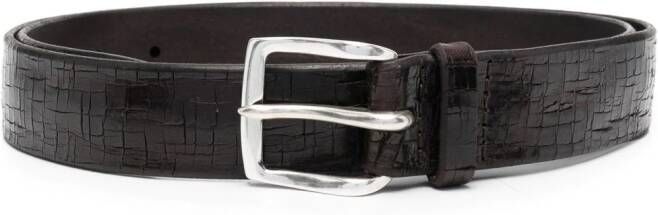 Orciani Riem met krokodillenleer-effect Bruin