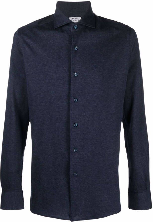 Orian Getailleerd overhemd Blauw