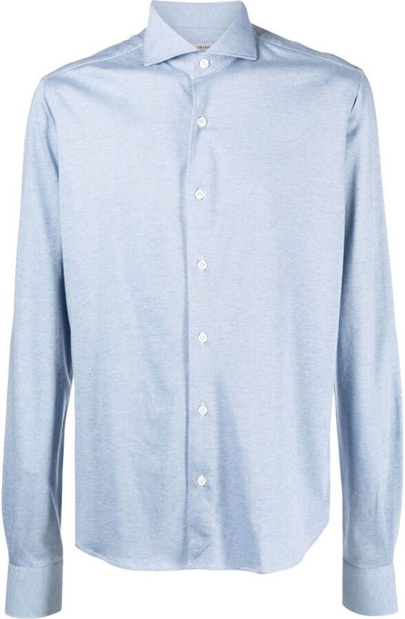 Orian Piqué overhemd Blauw