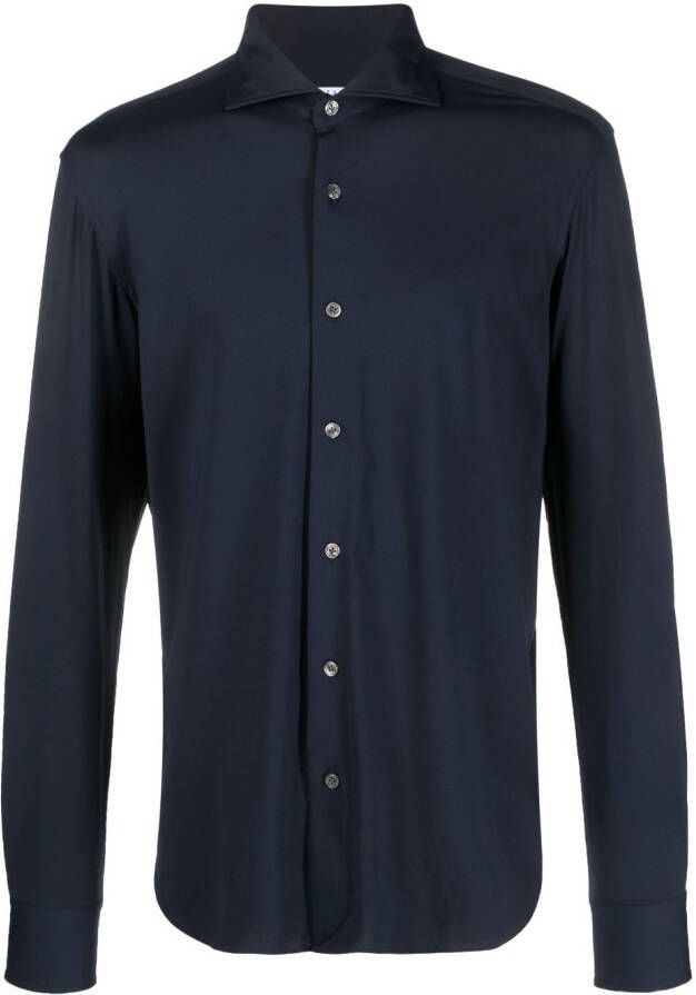 Orian Overhemd met gespreide kraag Blauw