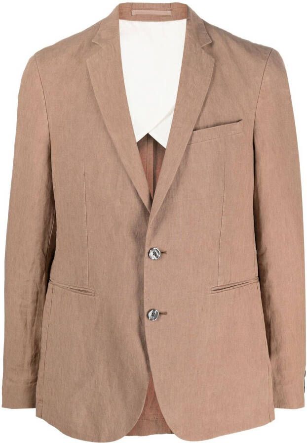 Orlebar Brown Colbert met enkele rij knopen Beige