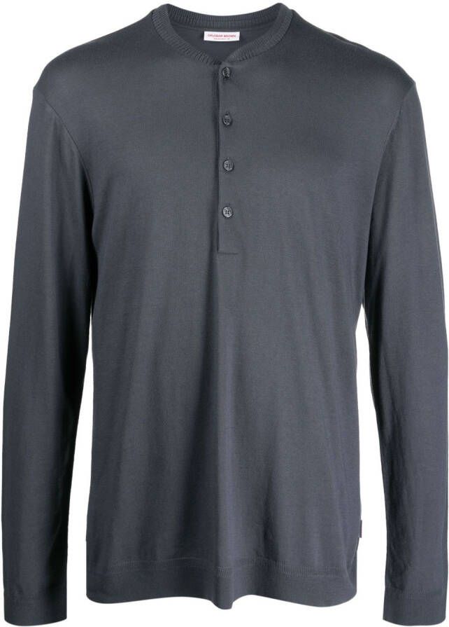 Orlebar Brown Effen jersey Grijs