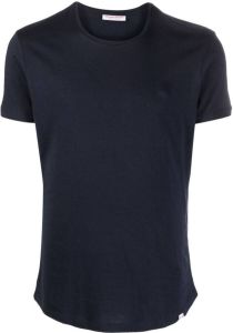Orlebar Brown Effen T-shirt Blauw
