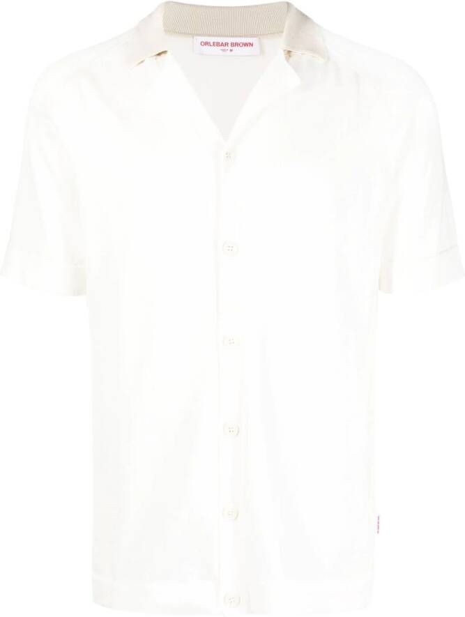 Orlebar Brown Fijngebreid T-shirt Wit