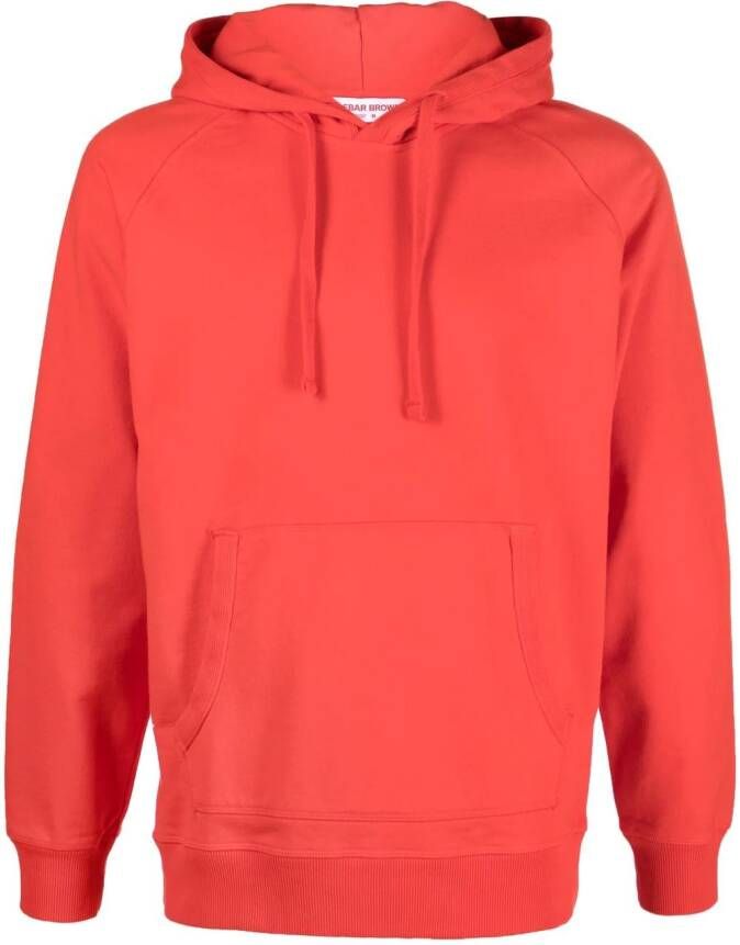 Orlebar Brown Hoodie met lange mouwen Rood