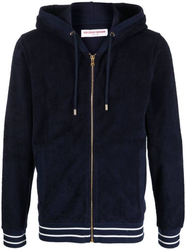 Orlebar Brown Jack met rits Blauw