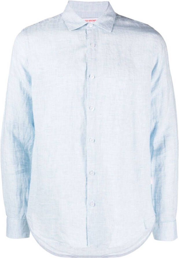 Orlebar Brown Overhemd met knoopsluiting Blauw