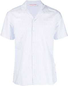 Orlebar Brown Overhemd met korte mouwen Blauw