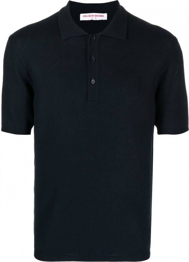 Orlebar Brown Poloshirt met knopenbies Blauw
