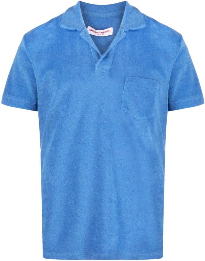 Orlebar Brown Poloshirt met korte mouwen Blauw