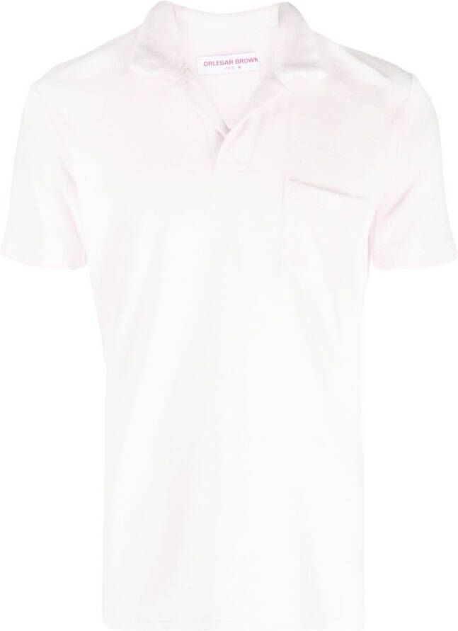 Orlebar Brown Poloshirt met print Roze