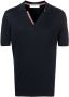 Orlebar Brown Poloshirt met V-hals Blauw - Thumbnail 1