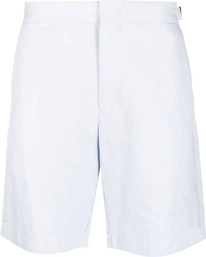 Orlebar Brown Shorts met logopatch Blauw
