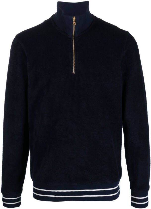 Orlebar Brown Sweater met rits Blauw