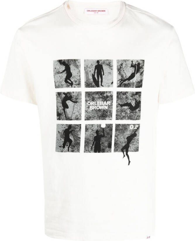 Orlebar Brown T-shirt met fotoprint Beige
