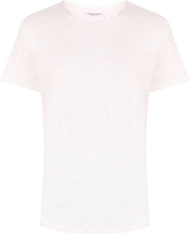 Orlebar Brown T-shirt met korte mouwen Roze