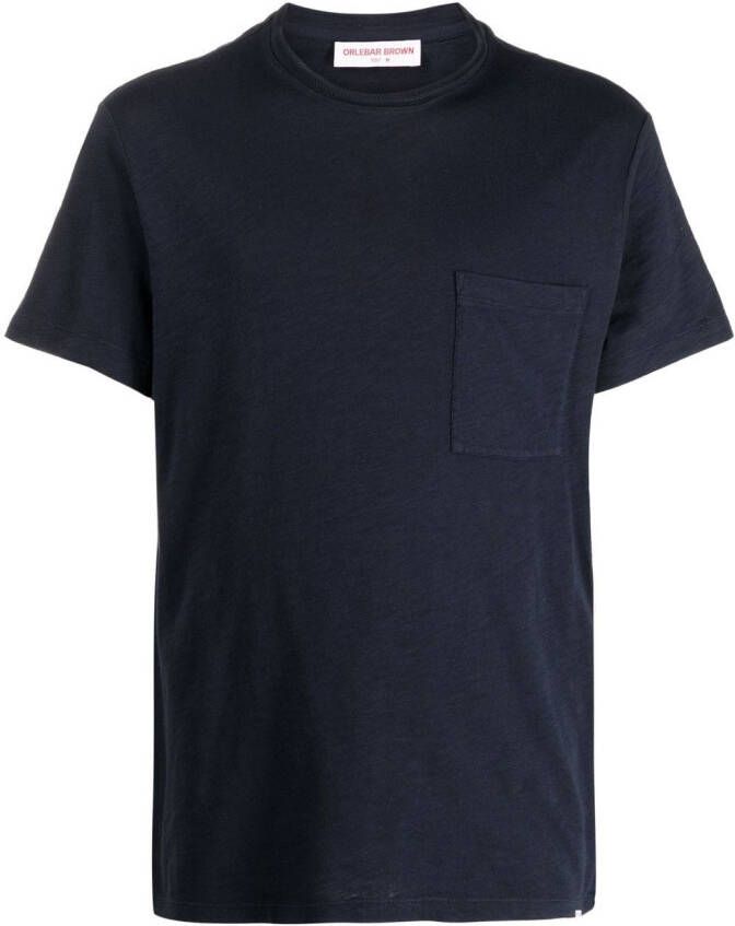 Orlebar Brown T-shirt met opgestikte zak Blauw