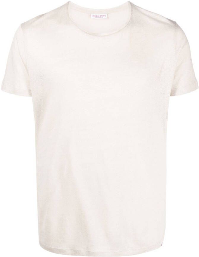 Orlebar Brown T-shirt met ronde hals Beige