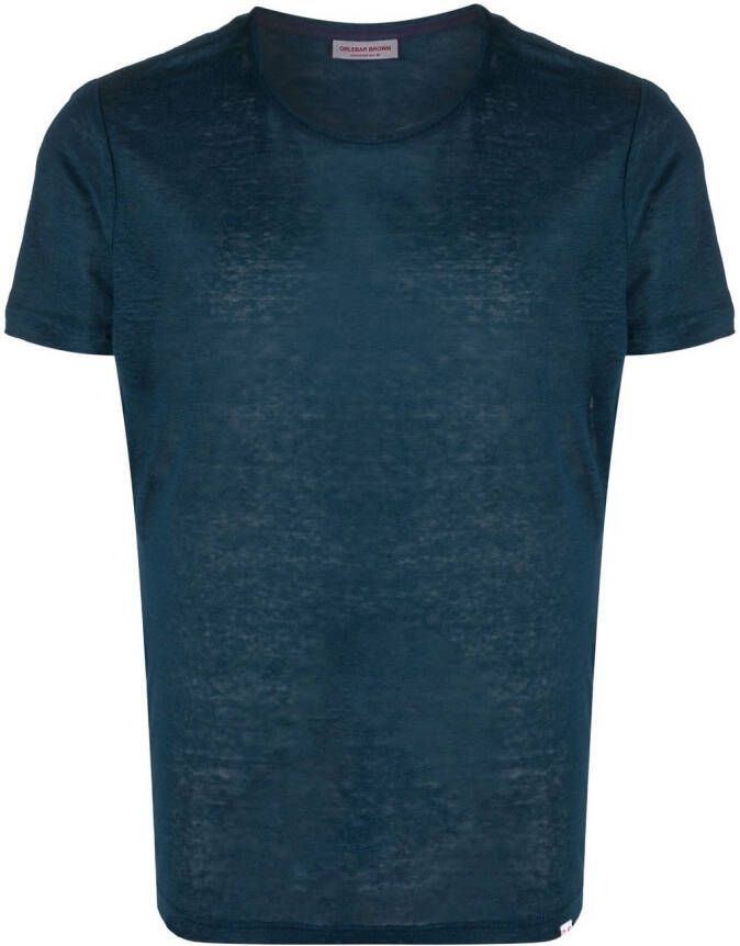 Orlebar Brown T-shirt met ronde hals Blauw