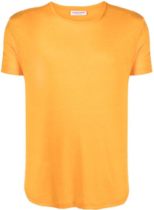 Orlebar Brown T-shirt met ronde hals Oranje