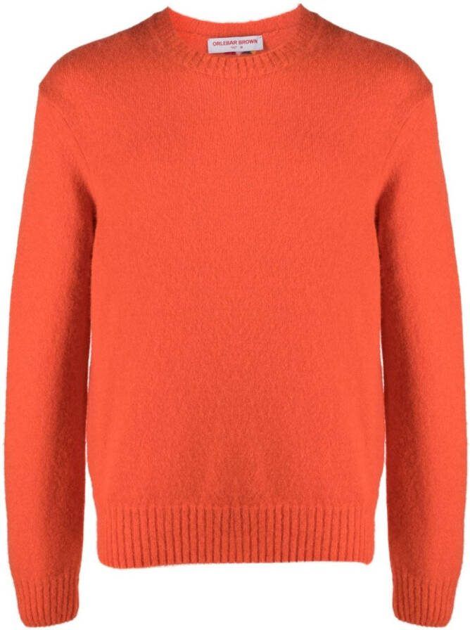Orlebar Brown Trui met logopatch Oranje