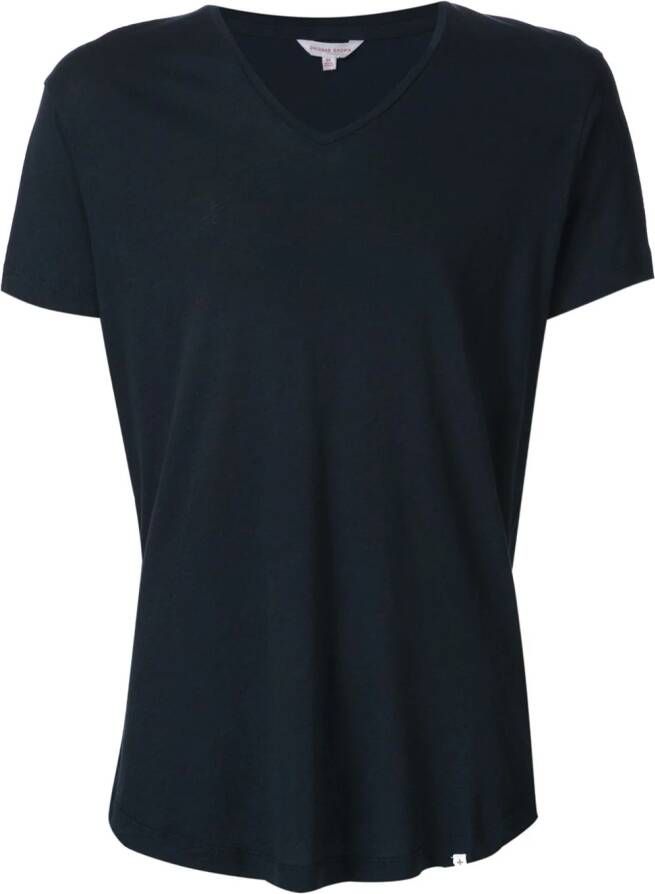 Orlebar Brown V-neck T-shirt Blauw