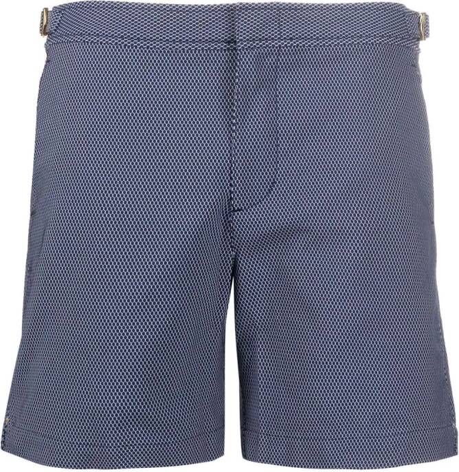 Orlebar Brown Zwembroek met print Blauw