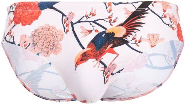 Orlebar Brown Zwembroek met grafische print Roze