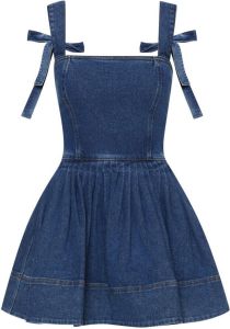 Oscar de la Renta Denim mini-jurk Blauw