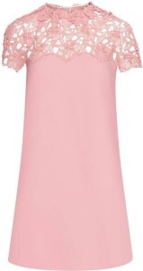 Oscar de la Renta Mini-jurk met bloemenprint Roze