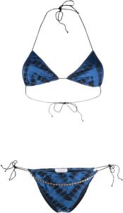 Oséree Bikini met tie-dye print Blauw