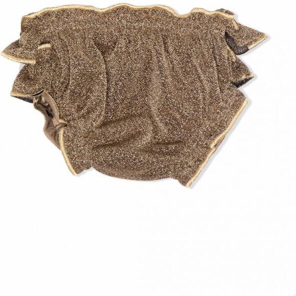 Oseree Kids Bikinibroek met metallic-effect Bruin