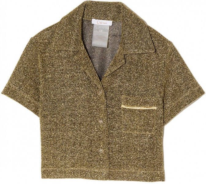 Oseree Kids Shirt met glitter Goud