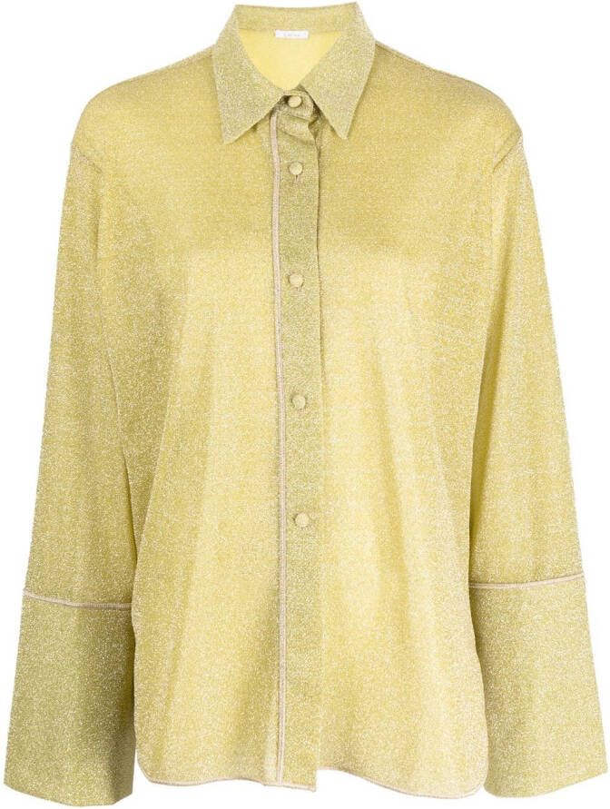Oséree Tweekleurige blouse Geel