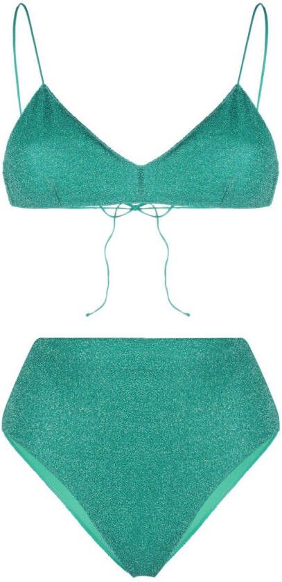 Oséree Metallic bikini Groen