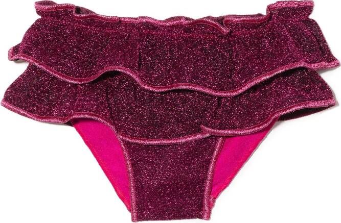 Oseree Kids Bikinislip met ruches Roze