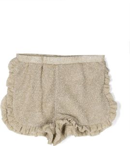 Oseree Kids Shorts met elastische taille Goud