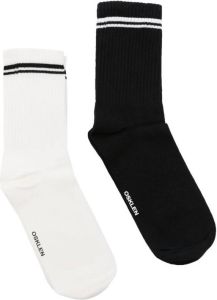 Osklen Drie paar sokken met logoprint Zwart