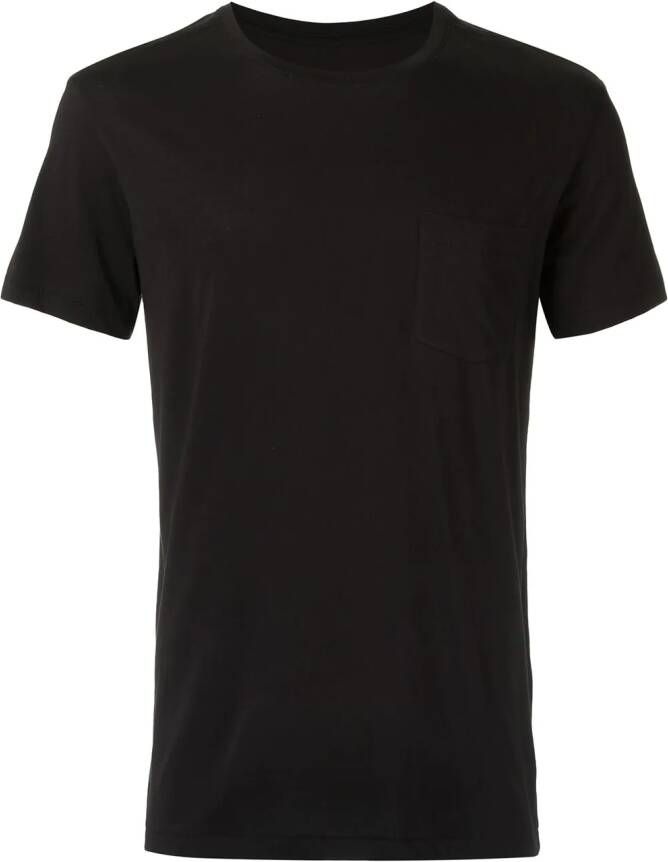 Osklen effen t-shirt Zwart