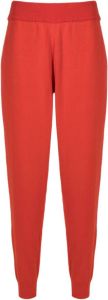 Osklen fine-knit tapered trousers Rood