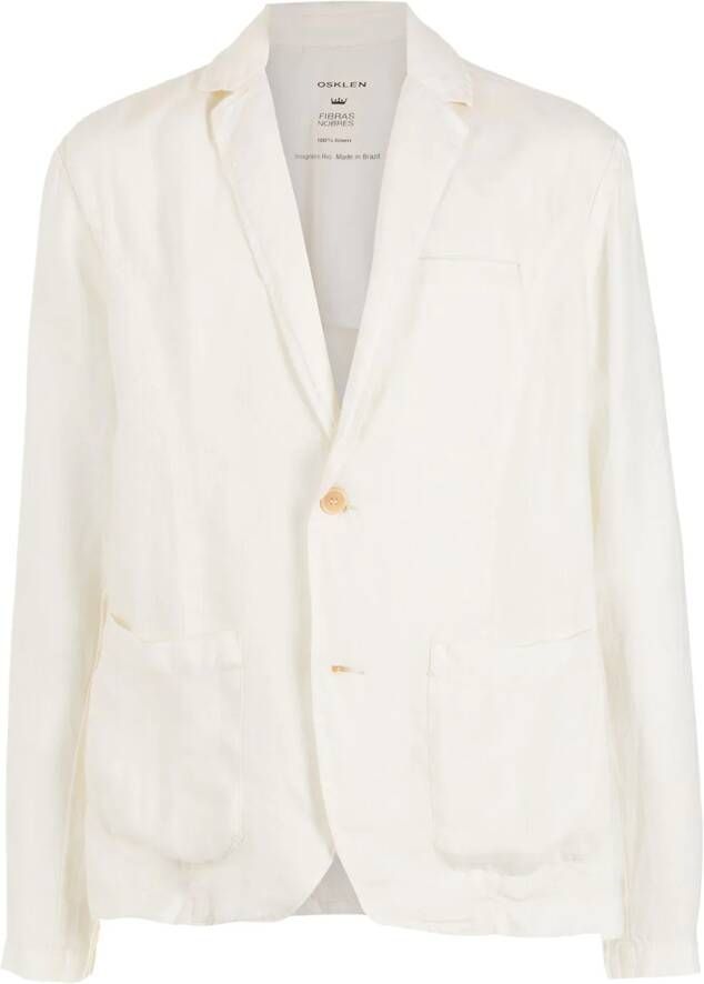 Osklen Linnen blazer Wit