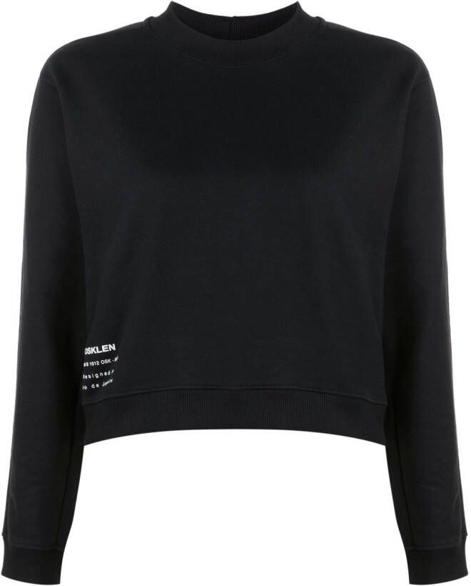 Osklen Sweater met logoprint Zwart