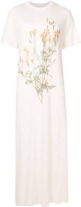Osklen Maxi-jurk met bloemenprint Beige