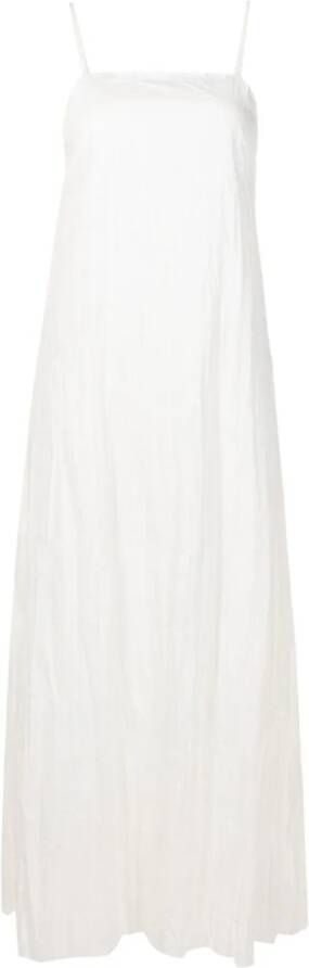 Osklen Midi-jurk met vierkante hals Wit