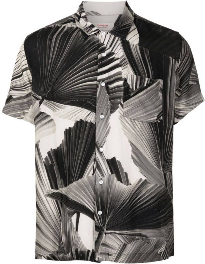 Osklen Overhemd met abstracte print Zwart