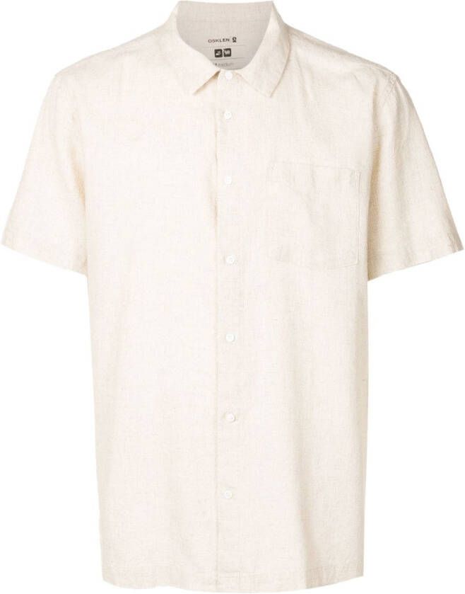 Osklen Overhemd met korte mouwen Beige