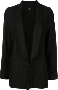 Osklen shawl-lapels linen blazer Zwart